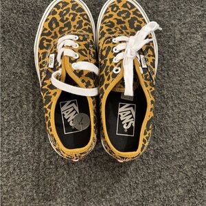 Vans Wild Animal Print Sneakers with White Accents